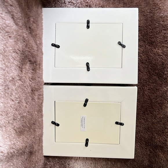 Natural Horn Hinged 4x6 Picture Dual Frame Home Table Decor Ivory Tan - Picture 9 of 17